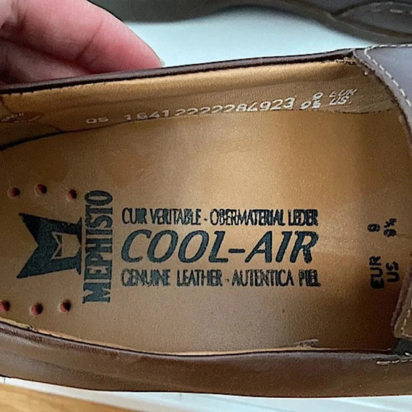 Mephisto brown leather slip ons size 9 1/2 main image 10